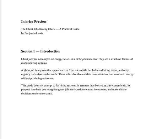 The Ghost Jobs Reality Check - A Practical Guide